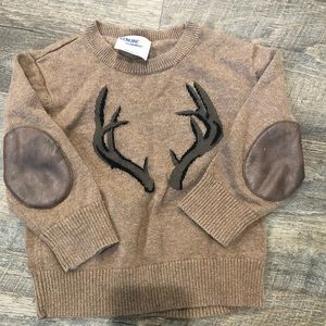 Antler sweater with Elbow pads size 18 months.